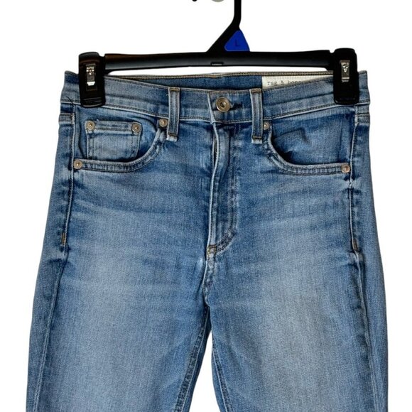 Rag & Bone Jeans Womens Size‎ 24 Blue Denim Ellerly Wash High Rise Ankle Skinny - Picture 4 of 13